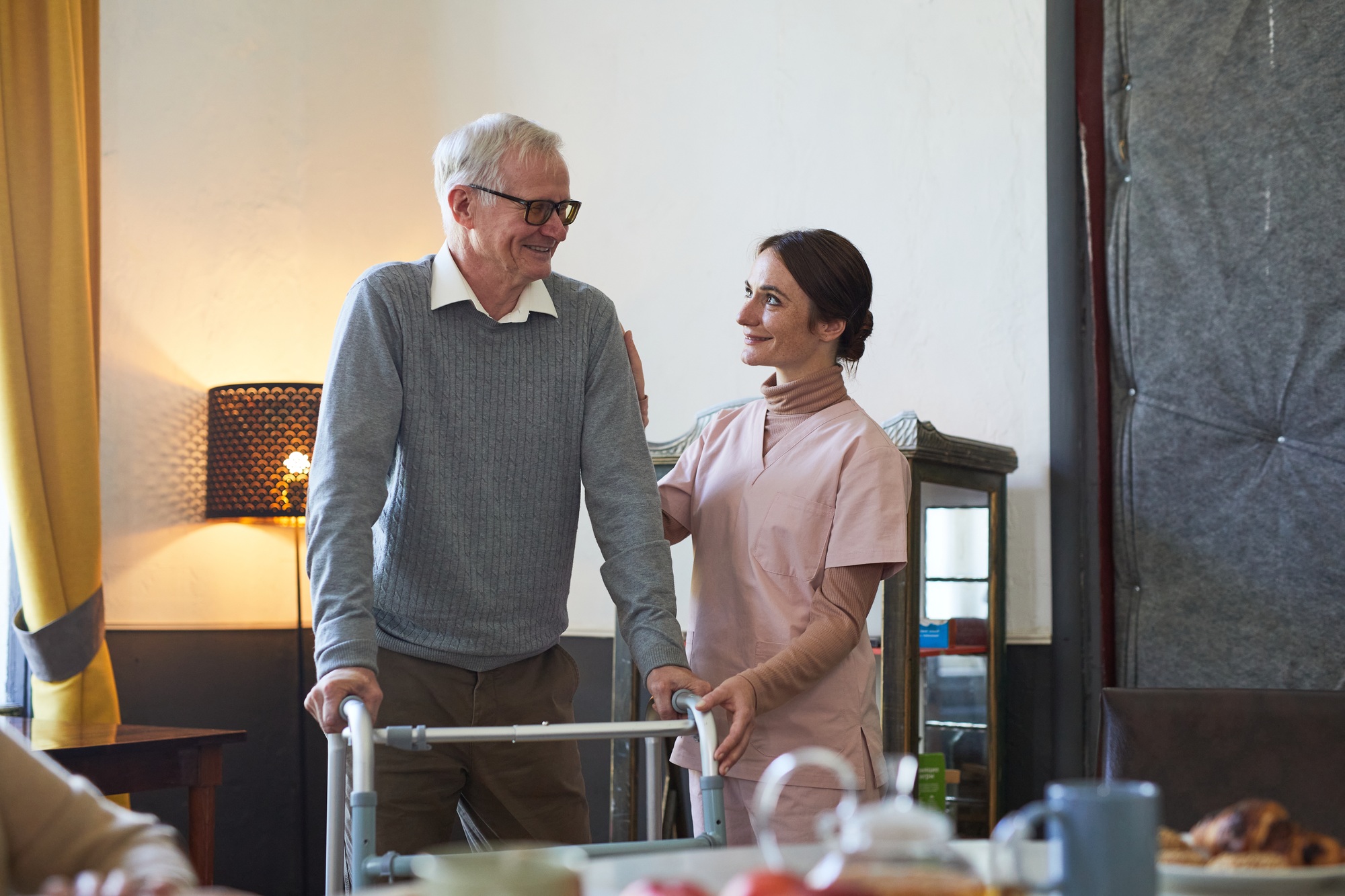 Caring Nurse at Retirement Home